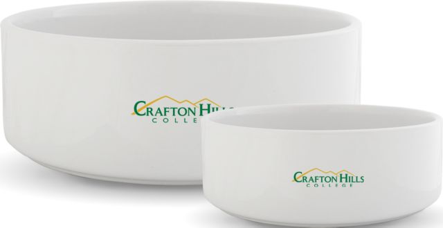 Crafton Hills Ceramic Dog Bowl Crafton Hills College Primary Mark - ONLINE ONLY
