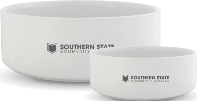 Southern State Ceramic Dog Bowl Sothern State Community College Primary Mark - ONLINE ONLY