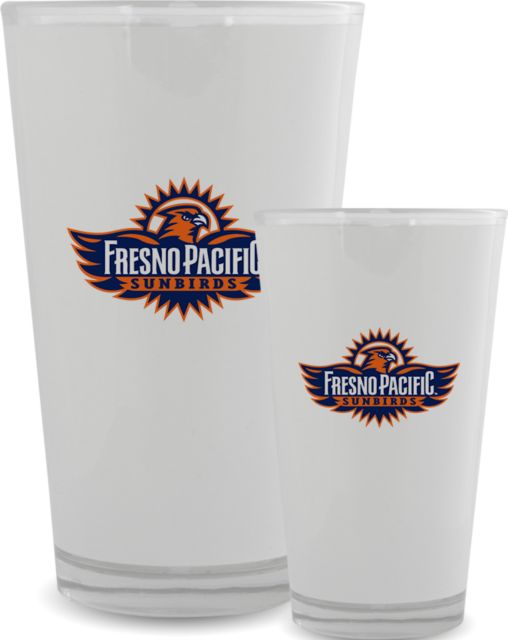 Fresno Pacific Full Color Glass 17oz Official Logo - ONLINE ONLY