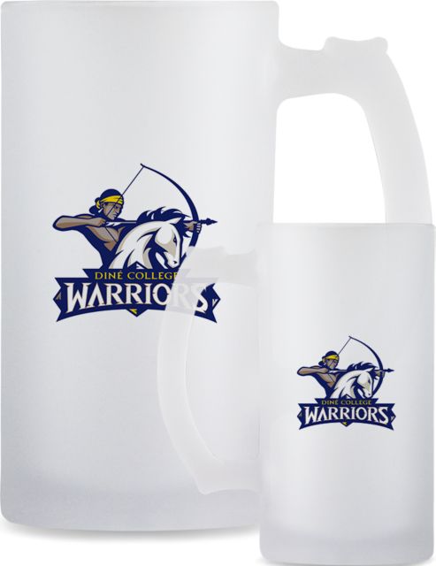 Dine College Full Color Decorative Frosted Glass Mug 16oz Primary Mark - ONLINE ONLY