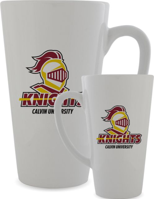 Calvin Univ Full Color Latte Mug 17oz Knights with University - ONLINE ONLY