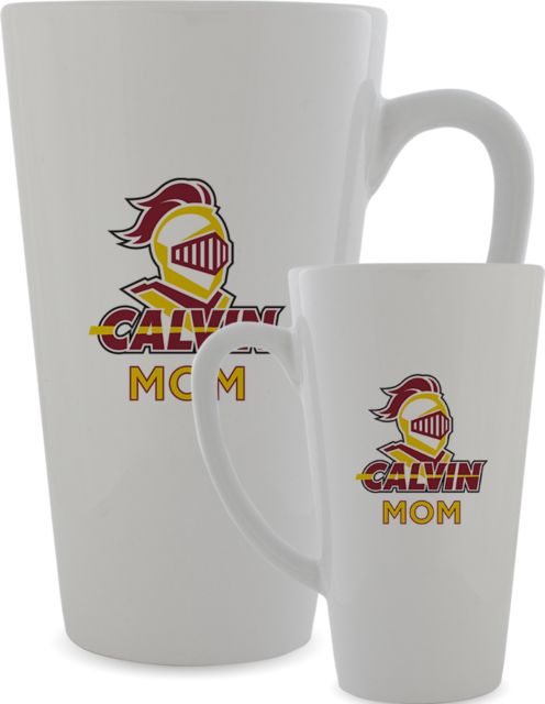 Calvin Univ Full Color Latte Mug 17oz Mom Knight Calvin - ONLINE ONLY