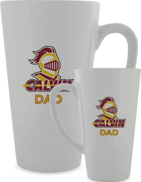 Calvin Univ Full Color Latte Mug 17oz Dad Knight Calvin - ONLINE ONLY
