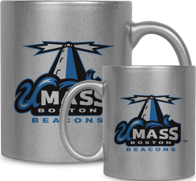 UMass Boston Full Color Metallic Mug 11oz Primary Logo - ONLINE ONLY