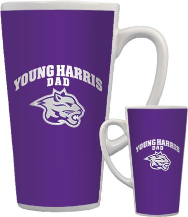 Young Harris Full Color Latte Mug 17oz Dad - ONLINE ONLY