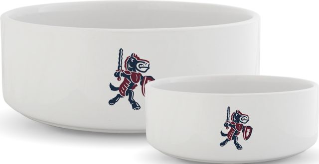 FDU Knights Ceramic Dog Bowl Fairleigh Knightro - ONLINE ONLY