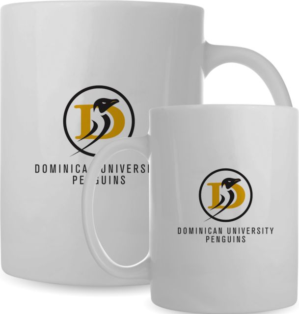 Dominican Full Color Mug 15oz Dominican University Penguins w/ Athletic Mark Stacked - ONLINE ONLY