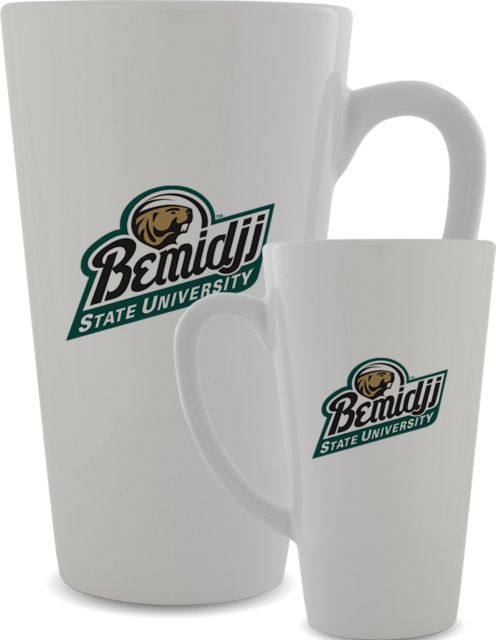 Bemidji State Full Color Latte Mug 12oz Bemidji State University Script - ONLINE ONLY