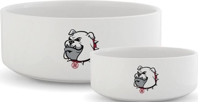 Holmes Ceramic Dog Bowl Holmes Community College Bulldog Head - ONLINE ONLY