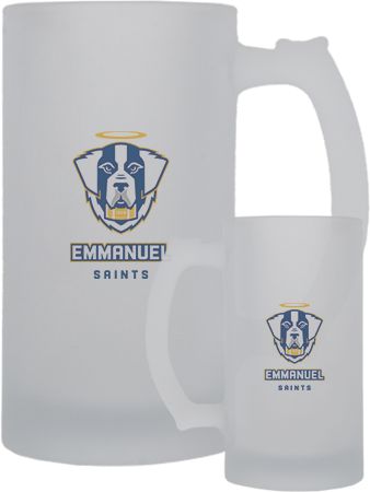 Emmanuel Full Color Decorative Frosted Glass Mug 16oz Primary Logo - ONLINE ONLY