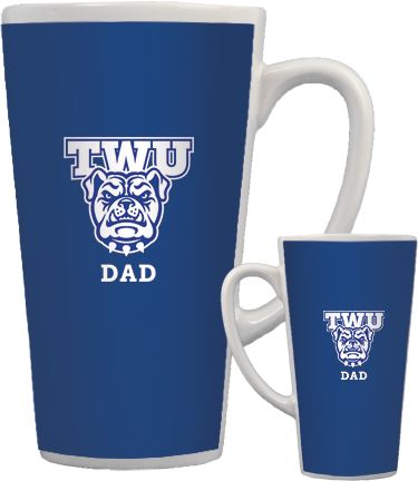 Tennessee Wesleyan Full Color Latte Mug 17oz Dad - ONLINE ONLY