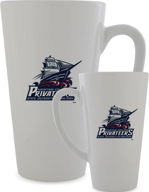 SUNY Maritime Full Color Latte Mug 17oz SUNY Maritime Primary Mark - ONLINE ONLY