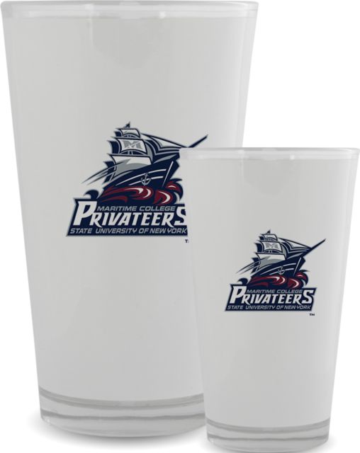 SUNY Maritime Full Color Glass 17oz SUNY Maritime Primary Mark - ONLINE ONLY