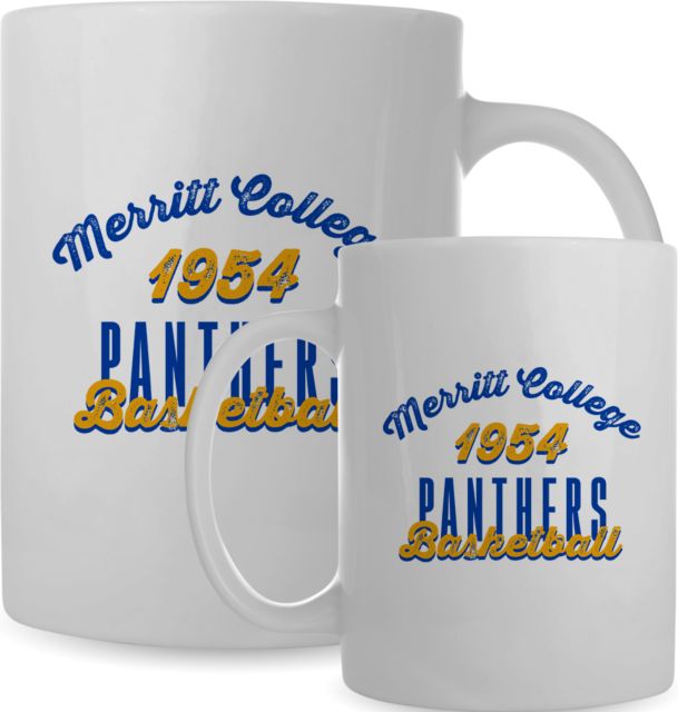Merritt College Full Color Mug 15oz Merritt College Est 1954 Basketball