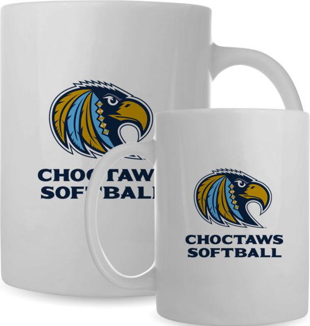 Mississippi College Full Color Mug 15oz MC Choctaws Stacked - Softball - ONLINE ONLY