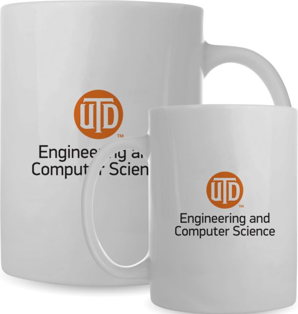 UT Dallas Full Color Mug 15oz UTD - Engineering and Computer Science Stacked - ONLINE ONLY