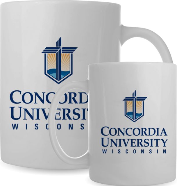 Concordia WI Full Color Mug 15oz CUW Mark Stacked Centered - ONLINE ONLY