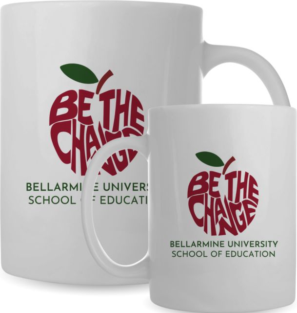 Bellarmine Full Color Mug 15oz Bellarmine SOE Be the Change Apple Stacked - ONLINE ONLY