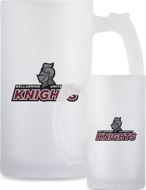 Bellarmine Full Color Decorative Frosted Glass Mug 16oz Official Logo - ONLINE ONLY