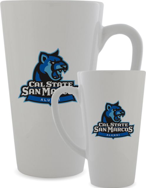 Cal State San Marcos Full Color Latte Mug 17oz Alumni - ONLINE ONLY