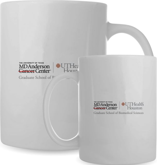 UTHealth Full Color Mug 15oz MD Anderson Cancer Center Graduate School of Biomedical Sciences