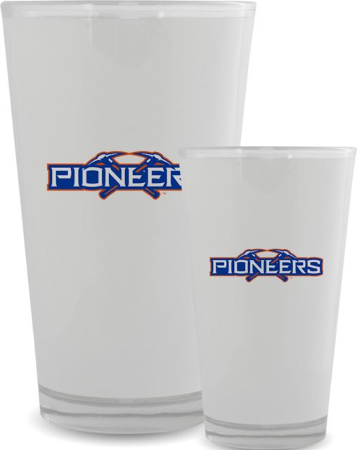 Wisconsin Platteville Full Color Glass 17oz Official Logo - ONLINE ONLY