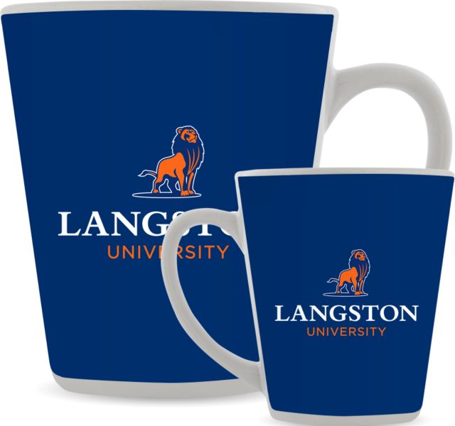 Langston Full Color Latte Mug 12oz Primary Mark - ONLINE ONLY