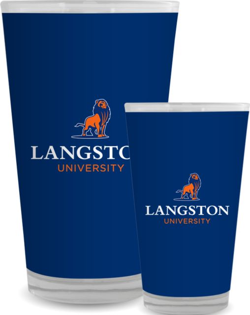 Langston Full Color Glass 17oz Primary Mark - ONLINE ONLY