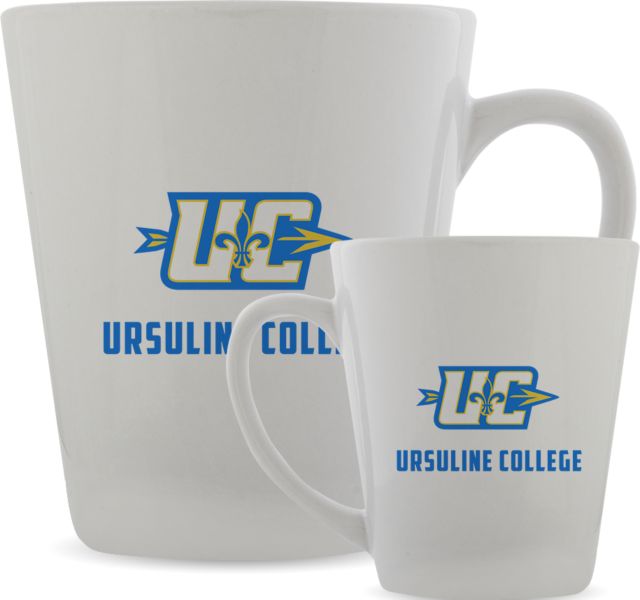 Ursuline College Full Color Latte Mug 12oz UC Primary Mark - ONLINE ONLY