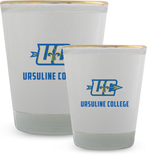 Ursuline College Full Color Shot Glass 1.5oz UC Primary Mark - ONLINE ONLY