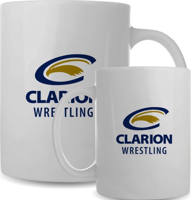 PennWest Clarion Full Color Mug 15oz Clarion C Eagle - Wrestling - ONLINE ONLY