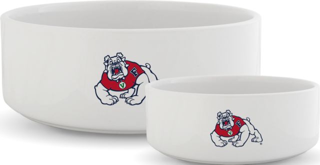 Fresno State Ceramic Dog Bowl Fresno State Primary Mark - ONLINE ONLY