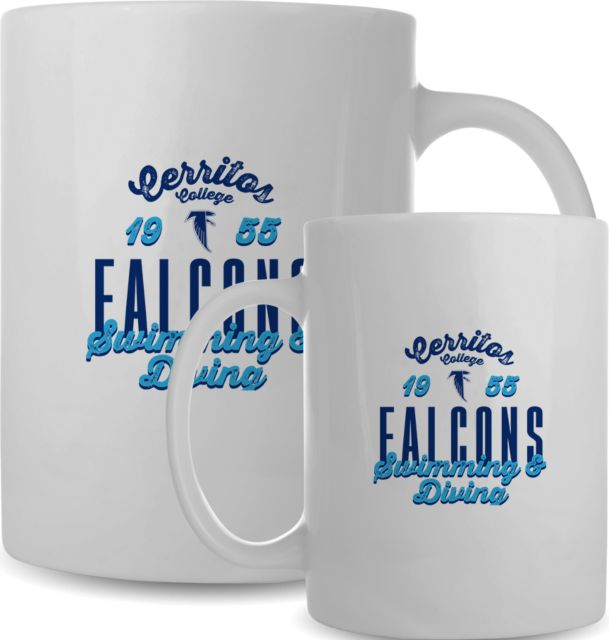 Cerritos College Full Color Mug 15oz Cerritos College Falcons Swimming and Diving - ONLINE ONLY