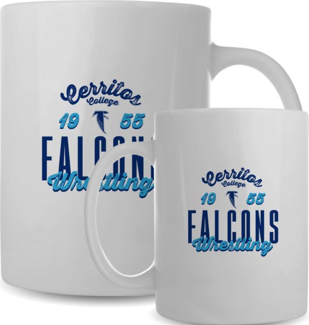 Cerritos College Full Color Mug 15oz Cerritos College Falcons Wrestling - ONLINE ONLY