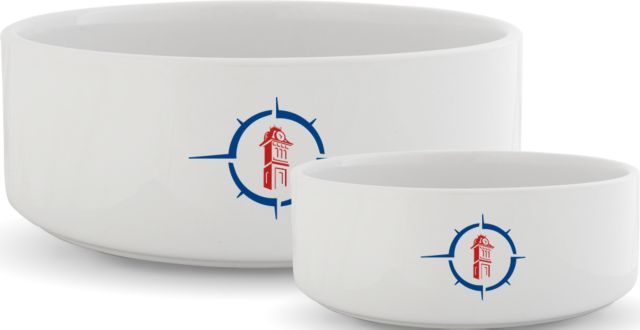 Cal U PA Ceramic Dog Bowl PennWest California Compass - ONLINE ONLY
