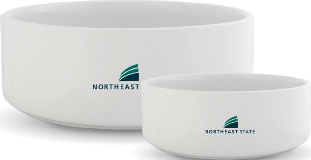 Northeast State Ceramic Dog Bowl Northeast State with Icon Stacked - ONLINE ONLY