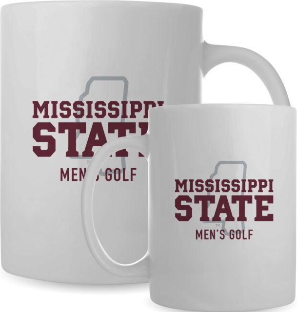 Mississippi State Full Color Mug 15oz Mississippi State - State Outline Mens Golf