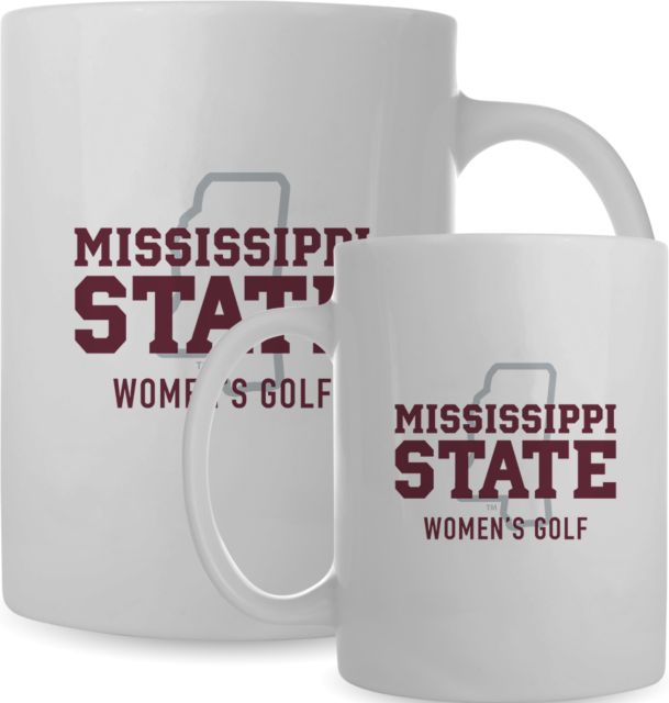 Mississippi State Full Color Mug 15oz Mississippi State - State Outline Womens Golf