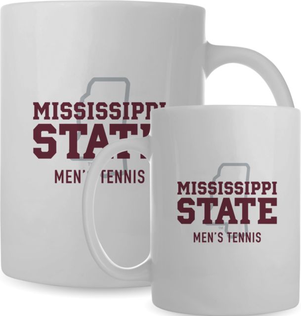 Mississippi State Full Color Mug 15oz Mississippi State - State Outline Mens Tennis