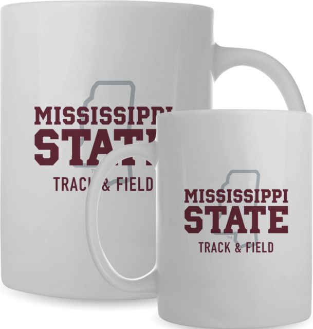 Mississippi State Full Color Mug 15oz Mississippi State - State Outline Track and Field