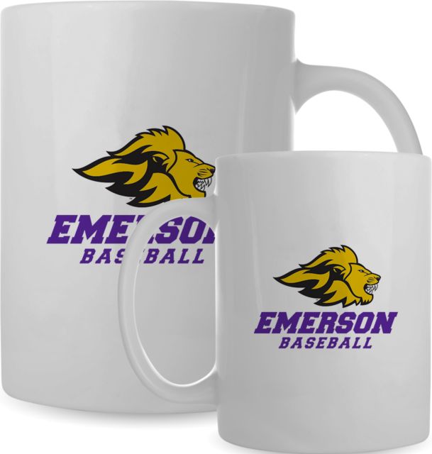 Emerson Full Color Mug 15oz Emerson Baseball w/ Mascot - ONLINE ONLY