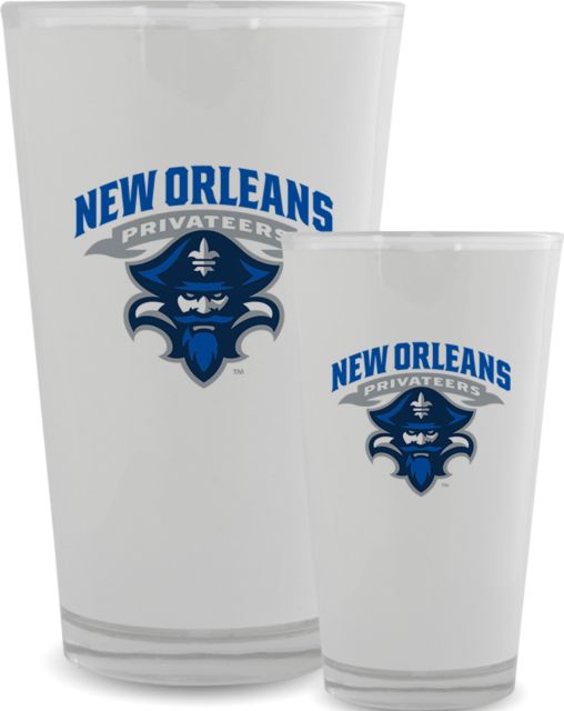 New Orleans Full Color Glass 17oz Primary Mark - ONLINE ONLY
