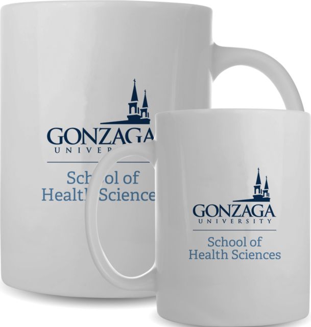 Gonzaga Full Color Mug 15oz School of Health Sciences - Gonzaga Stacked - ONLINE ONLY