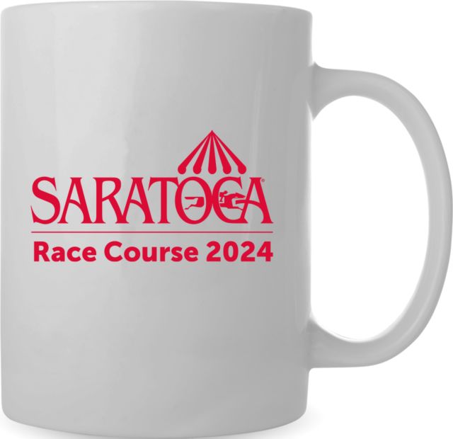 Saratoga Race Course 2024 White 15oz Mug