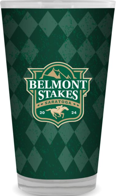 2024 Belmont Stakes Full Color Glass 17oz
