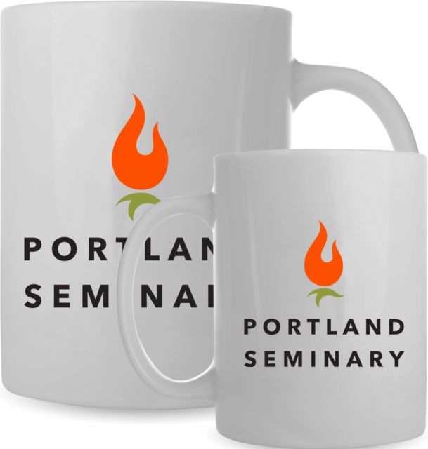 George Fox Full Color Mug 15oz Portland Seminary Stacked - ONLINE ONLY
