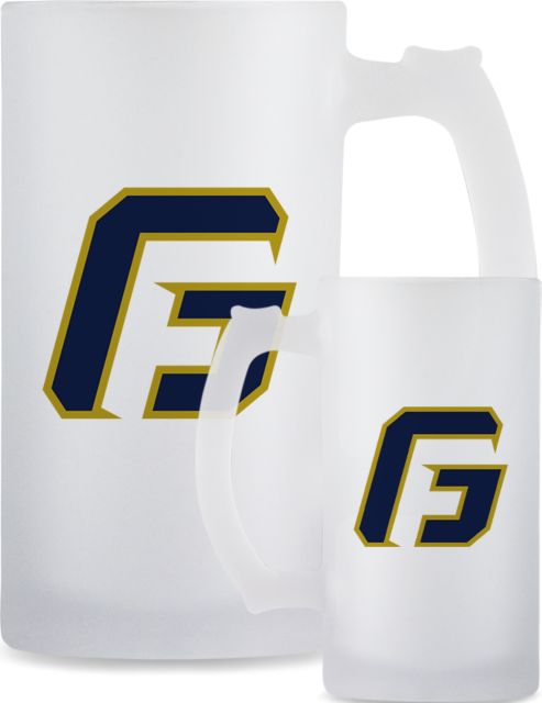 George Fox Full Color Decorative Frosted Glass Mug 16oz G - ONLINE ONLY