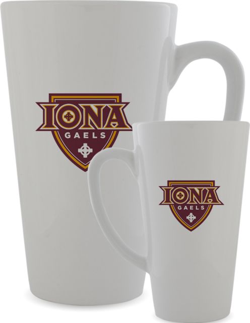 Iona Full Color Latte Mug 17oz Athletic Mark - ONLINE ONLY