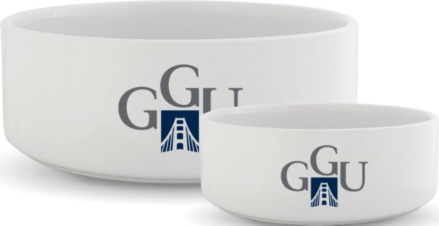 Golden Gate Ceramic Dog Bowl Golden Gate University Insignia - ONLINE ONLY