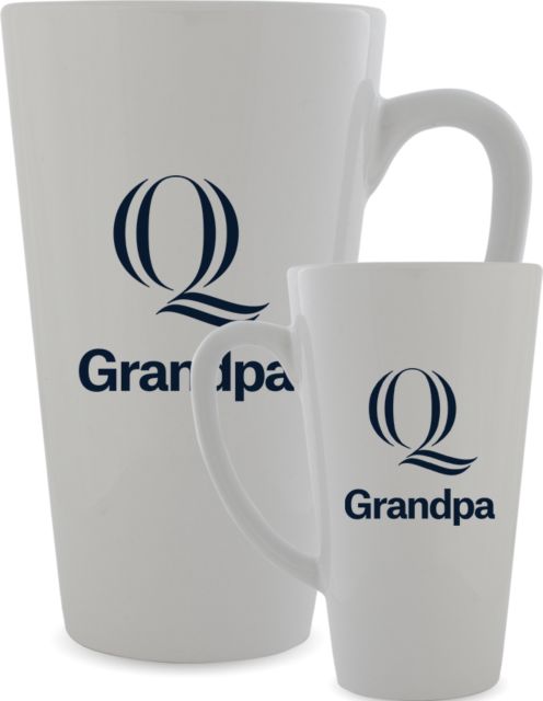 Quinnipiac Full Color Latte Mug 17oz Grandpa Q Logo - ONLINE ONLY